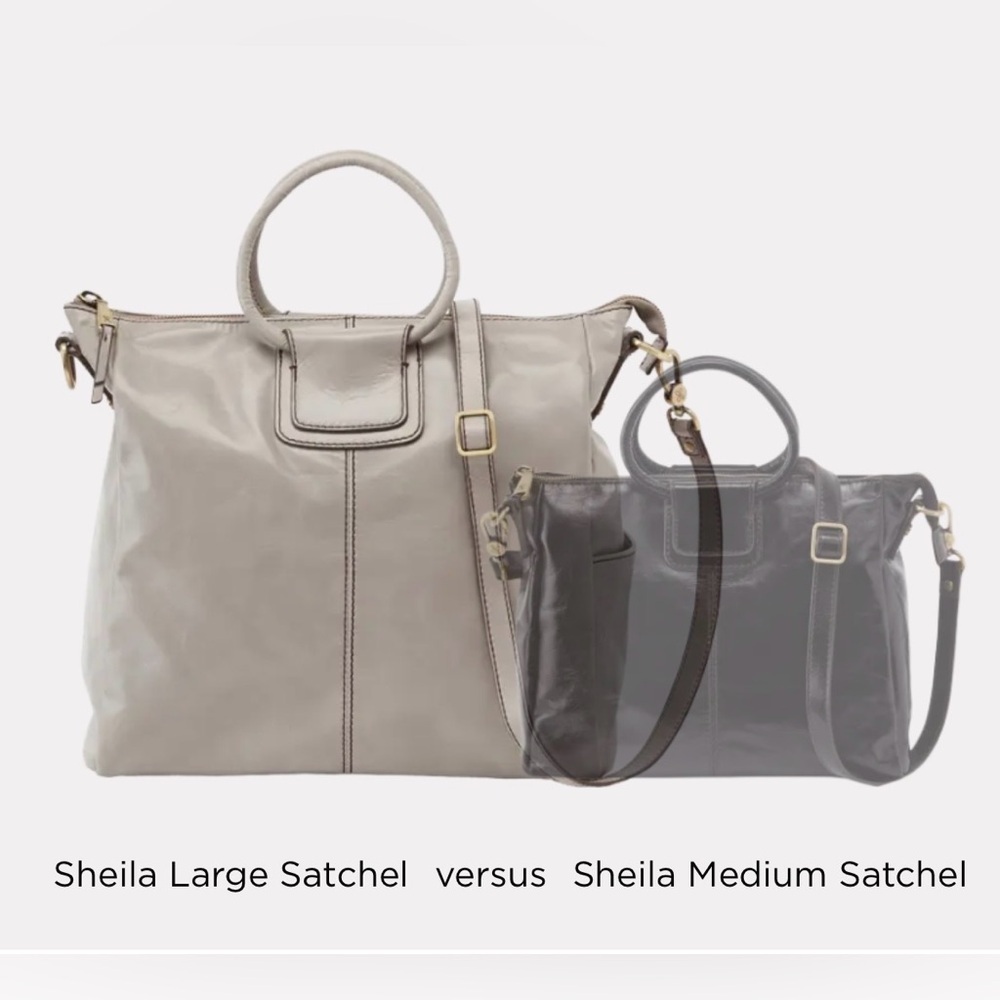 HOBO Sheila Large Genuine Leather Crossbody Tote Bag GUC - Picture 14 of 14